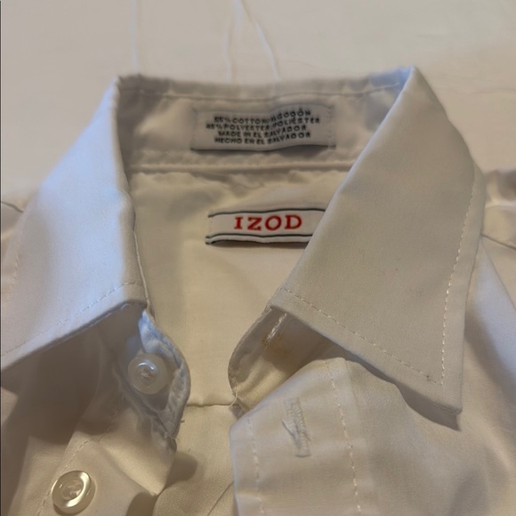 Izod White Casual Button Down Shirt - Picture 2 of 2